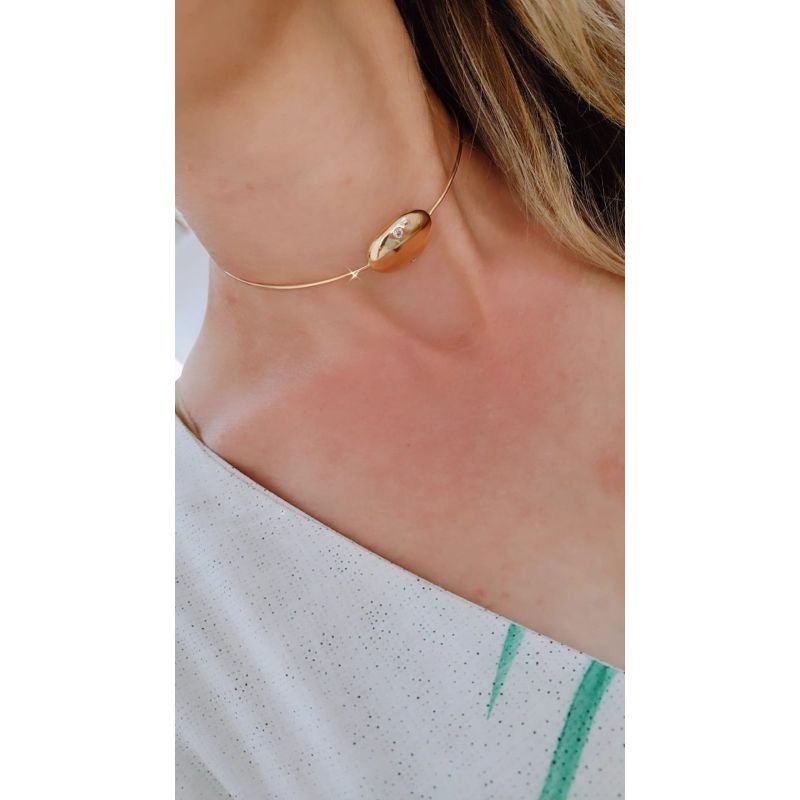 Colar Aro Folheado Ouro 18K Zircônias Brilhantes: Joia Versátil, Luxo Duradouro