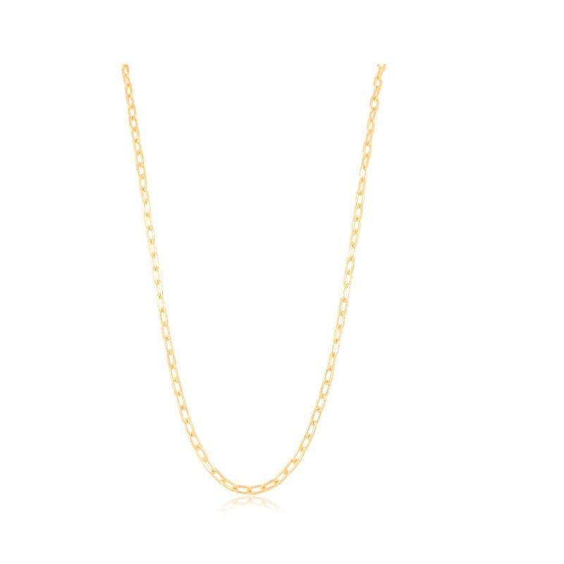 Corrente Cartier Folheada a Ouro 60cm – Joia Hipoalergênica de Alta Qualidade